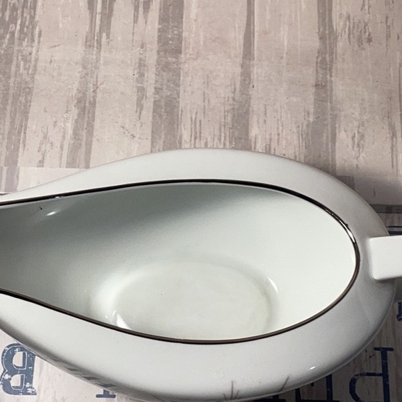 Platinum Wheat Fine China Vintage 3 Piece Set Gravy Boat Creamer & Fruit Bowl - Picture 7 of 11